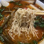 満州ニラら～めんの店 さかえや - 麺