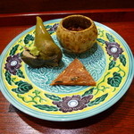 徳うち山 - 鮑の肝とくちこ。