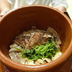 徳うち山 - 松茸と太刀魚の炊き込み。