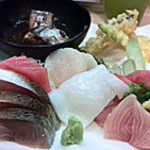 すし・魚処 のへそ  - 刺身の盛り合わせ