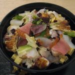 鮨 泰蔵 - ばら散らし寿司のアップ(2014.03)