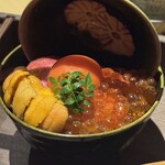 六本木 大皿焼肉 老中 - 老中雲丹いくら飯