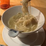 六本木 大皿焼肉 老中 - 麺乃はる牛骨白湯ラーメン