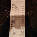 ニクノヒ - レシートです