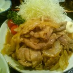 とんかつ いわい - 生姜焼アップ、サービスして頂きました！