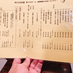 いたる - メニュー