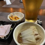 アンテナ - お通しと生ビール