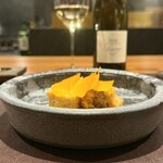 イル アオヤマ - 富田林の海老芋とクエ　カラスミ