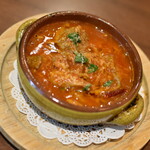 ワインバー バッカス - ３種の部位をトマトソースで煮込んだモツ煮（１，２００円）２０２５年１２月