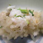 御料理 光安 - 香住のカニ飯アップ