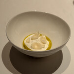 カンテサンス - 山羊ミルクのババロア　百合根　