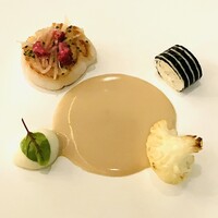 シグネチャー - 北海道産帆立貝のロティ ドゥミドゥイユ風