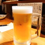 やきとり家 錦海まる - 『生ビール（小ジョッキ）』②