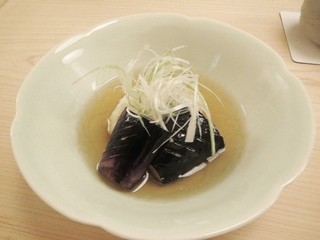 Kappo Takeuchi - 揚げ物　胡麻豆腐と茄子の揚げ出し