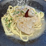 AWkitchen figlia - 茨城県宮本三兄弟の蓮根とアンチョビのペペロンチーノ