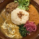 シフク食堂 - 至福の3種カレーライス