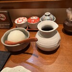 天ぷら 川辰 - 大根おろしと天汁