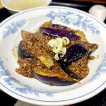 台湾小吃店 慶龍 - ナスとひき肉のピリ辛味噌炒め