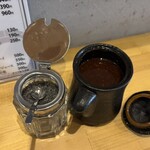とんかつ小熊 - 岩塩とソース
