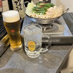 茅場町ホルモン 笑 - ホルモン鍋コース