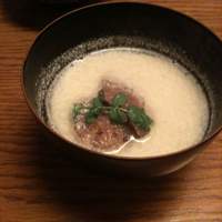 山城屋庄蔵 - 鴨ともち米おかきの大豆のすり流し