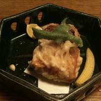 山城屋庄蔵 - 徳島産濃熟茸と和牛とアンチョビポテトの東寺揚げ