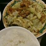 Kanzen Koshitsu Chuuka Tabehoudai Honkombi Shokuen - 回鍋肉定食(680円)