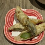 札幌かすそばtoてんぷら風土 - アスパラ天