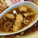 ムコウガワ製麺所 - 背脂入りスープ