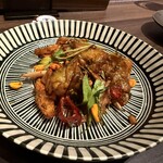 桜梅桃李 - 四川式茄子とマコモダケのスパイシーフリット