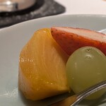 火蓮 - フルーツ盛りまでジェットコースターのようね