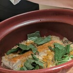 火蓮 - 金目鯛の土鍋ごはん。持って帰りたい