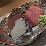 火蓮 - お造り。サワラがとにかく美味かった