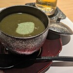 火蓮 - 鮑の茶碗蒸し。ほろ苦さがたまらん大人の茶碗蒸し