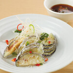 揚げ茄子の油淋風味