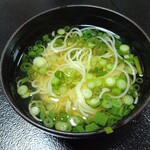 若松屋旅館 - ヒラメ＆カワハギの骨で出汁を取ったお吸い物