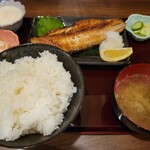 魚とめし かねむ食堂 - 本日の日替り｢縞ほっけ焼定食｣[1000円]税込！