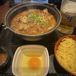 吉野家 - 料理写真:牛肉玉ラーメン御膳＆生ビール　