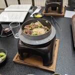 割烹 長吉 - 鴨の釜めし