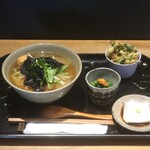 鎌倉 寸草 - 葛とじうどん＋惣菜三品