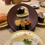 廻転鮨 銀座おのでら - 雲丹3種