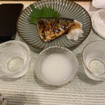 花菜 - 鯖の塩焼き