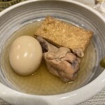 花菜 - たまご、手羽、厚揚げ