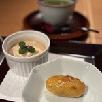 銀座ろくさん亭 - ほうじ茶プリンとスイートポテト