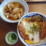 麺や 八刻丸 名古屋本店 - かつ丼セット(きしめん小)