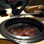 西麻布けんしろう - 焼きのスペシャリテ、特選和牛ヒレの焼きすき