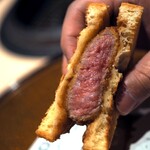 西麻布けんしろう - 厳選和牛ヒレのブリオッシュサンド