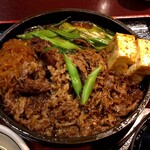 荒井屋 万國橋店 - 牛鍋定食(ご飯大盛) 1,540円