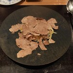 やまぐち - 白トリュフ、フカヒレ、ふぐの白子のソース