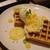 BACON Books & cafe - 料理写真:2025.11 レモンクリーム＆レアチーズのワッフル 1100円(税込)